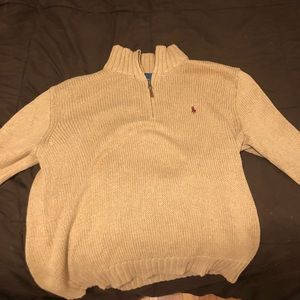 Polo Ralph Lauren Knit Quarter-Zip Sweater L